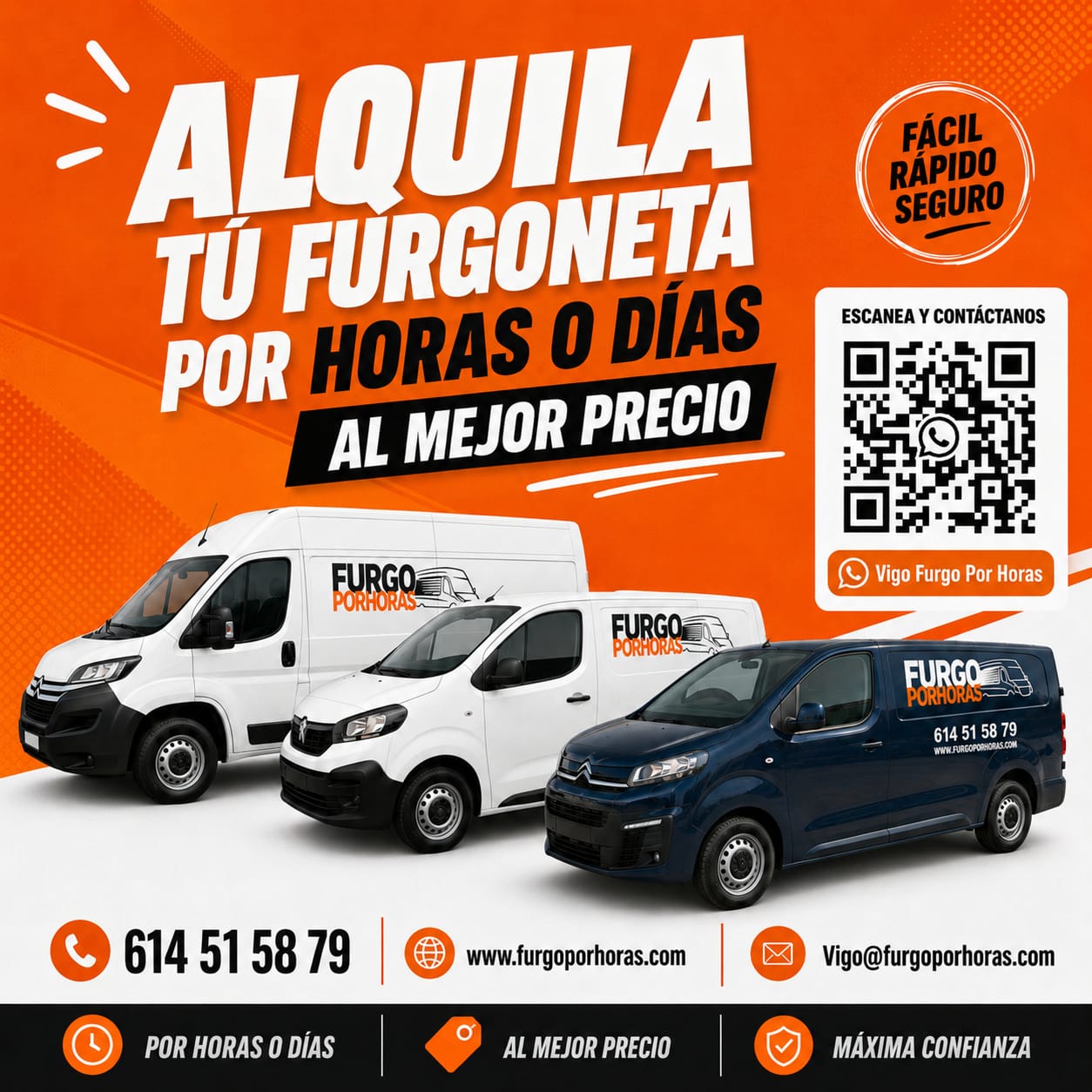 Furgo por horas - Alquiler de Furgonetas en Vigo
